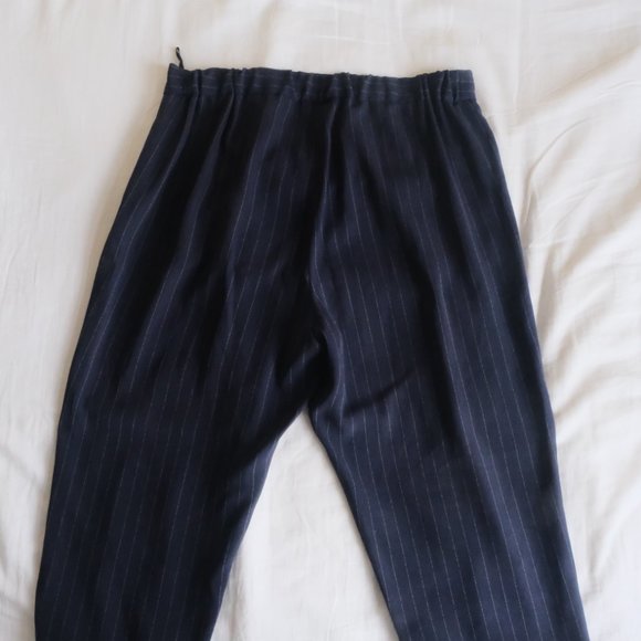 aritzia cohen pant - navy pinstripe - Picture 3 of 7